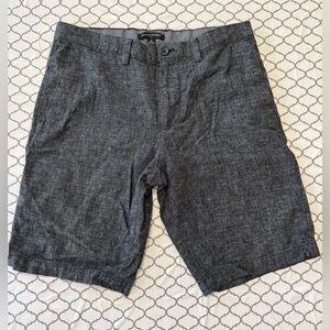 Banana Republic Casual Linen Summer Resort Shorts Mens 31 Dark Gray